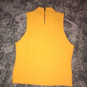 Mustard color crop top